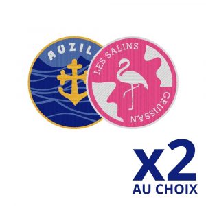 Lot de 2 Patchs Brodés au Choix – 5 cm avec Velcro
