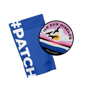 Patch Brodé Velcro – L'île aux Oiseaux (5 cm)