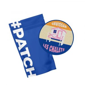 Patch Brodé Velcro – Les Chalets (5 cm)