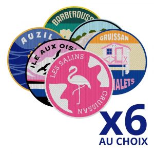 Lot de 6 Patchs Brodés au Choix – 5 cm avec Velcro